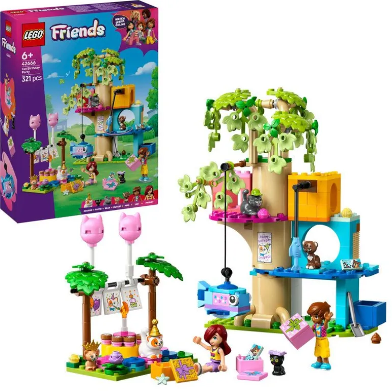 LEGO Friends - Kattens bursdagsfest og leketre 42666