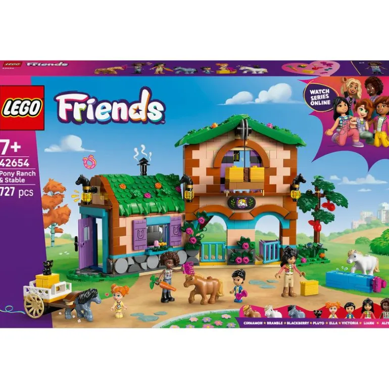 LEGO Friends - Ponniranch med stall 42654