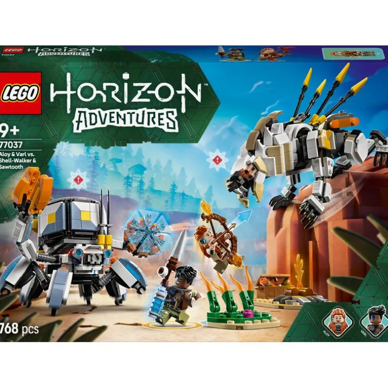 LEGO Horizon - Aloy og Varl mot skallvandrer og sagtann 77037