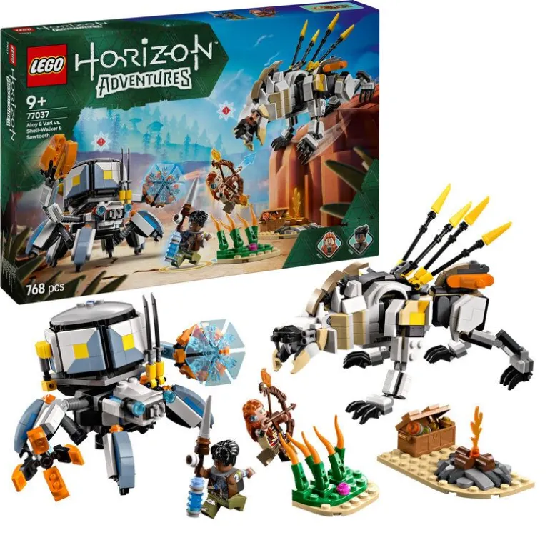 LEGO Horizon - Aloy og Varl mot skallvandrer og sagtann 77037
