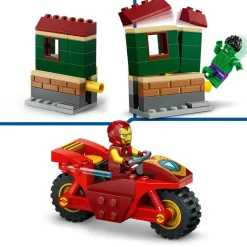 LEGO Marvel - Iron Man med motorsykkel og Hulken 76287