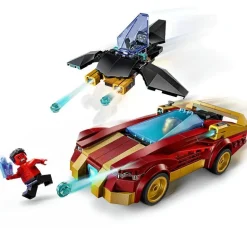 LEGO Marvel - Iron Man-bil og Black Panther mot Red Hulk 76310