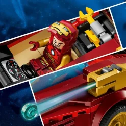 LEGO Marvel - Iron Man-bil og Black Panther mot Red Hulk 76310