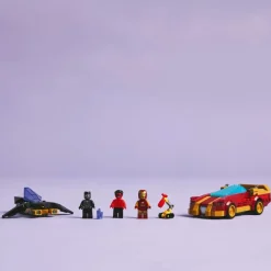 LEGO Marvel - Iron Man-bil og Black Panther mot Red Hulk 76310