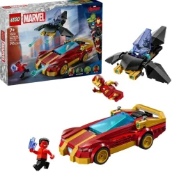LEGO Marvel - Iron Man-bil og Black Panther mot Red Hulk 76310