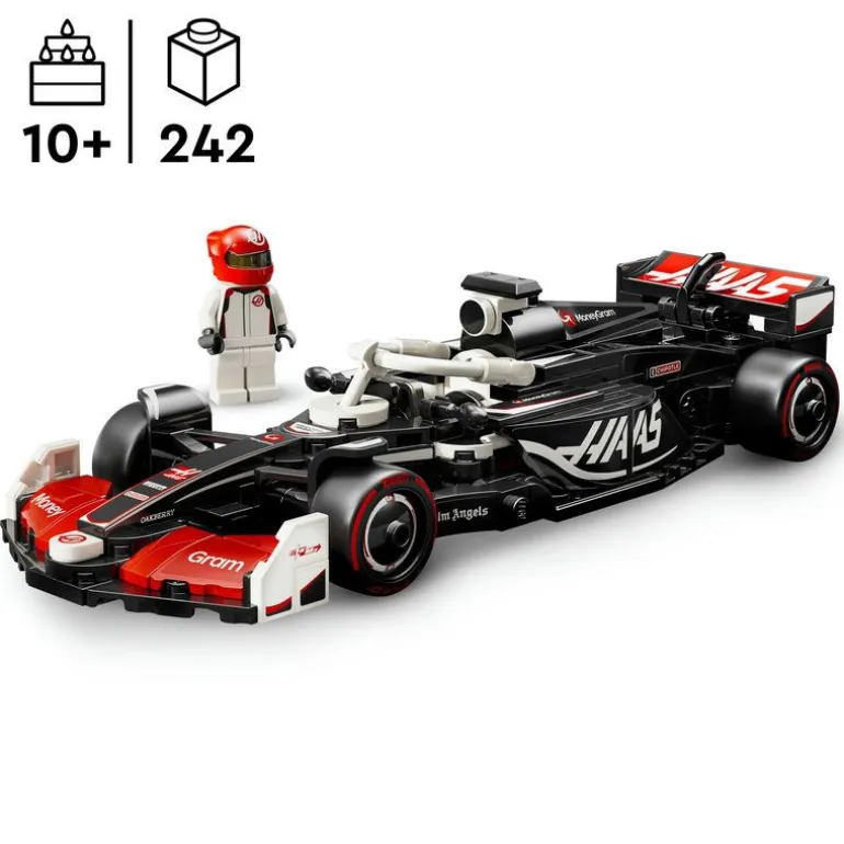 LEGO Speed Champions - MoneyGram Haas F1 Team VF-24-racerbil 77250