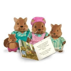 Li'l Woodzeez Figurer - Bushytail Ekornfamilie