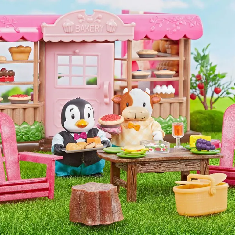 Li'l Woodzeez figurer - Kufamilie med besteforeldre