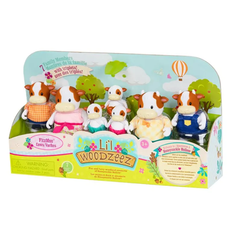 Li'l Woodzeez figurer - Kufamilie med besteforeldre