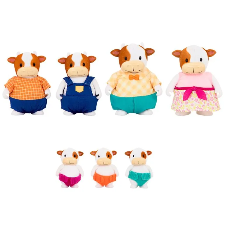 Li'l Woodzeez figurer - Kufamilie med besteforeldre