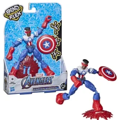 Marvel Avengers Bend and Flex figur 15 cm - Captain America Falcon