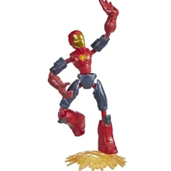 Marvel Avengers Bend and Flex Missions figur 15 cm - Iron Man Ild-Oppdrag