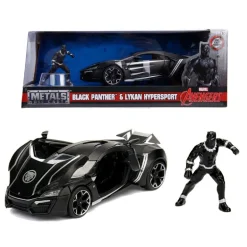 Marvel Avengers Kjøretøy - Black Panther & Lykan Hypersport 1:24