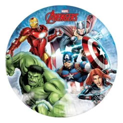Marvel Avengers Papptallerken 23 cm 8 stk