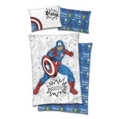 Marvel Avengers Sengesett 140x200/50x70 cm - Captain America