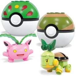 MEGA Pokémon Byggesett 118 Deler - Grass-Type Train Team