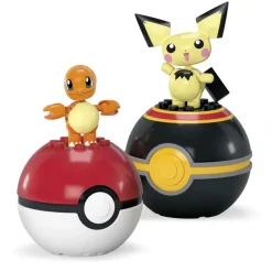 MEGA Pokémon Pokeball Byggesett 40 Deler - Charmander & Eevee