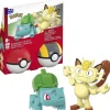 MEGA Pokémon Pokeball Byggesett 60 Deler - Bulbasaur & Meowth