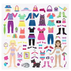 Melissa & Doug Gjenbruks Klistremerker 76 Deler - Antrekk