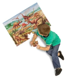 Melissa & Doug Gulvpuslespill Dinosaur 48 brikker 92x61 cm