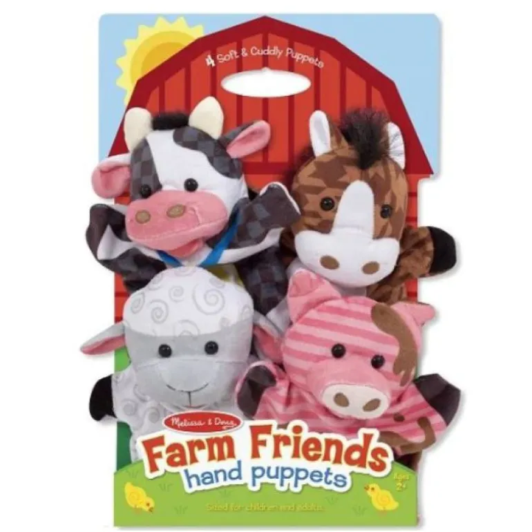 Melissa & Doug Hånddukker - Gårdsdyr 4 figurer