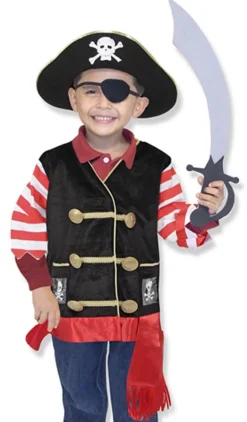 Melissa & Doug kostyme - Pirat 3-6 år