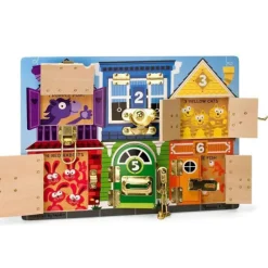 Melissa & Doug Lærebrett i Tre m/ luker - Hus fra 3 år