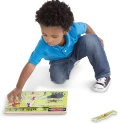 Melissa & Doug Puslespill med lyd 8 Brikker - Dyrepark Dyr fra 2 år