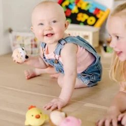 Melissa & Doug Rollables 4-Pakning Plysj Gårdsdyr fra 6 måneder