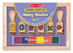 Melissa & Doug Stempelsett i Tre - Happy Handles