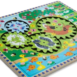 Melissa & Doug Tannhjul Puslespill 24 Brikker - Animal Chase