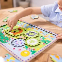 Melissa & Doug Tannhjul Puslespill 24 Brikker - Animal Chase