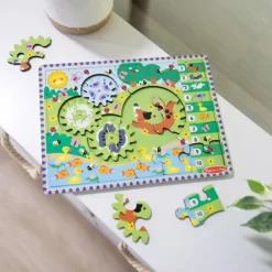 Melissa & Doug Tannhjul Puslespill 24 Brikker - Animal Chase