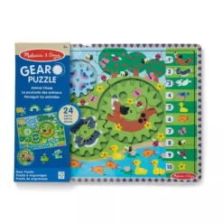 Melissa & Doug Tannhjul Puslespill 24 Brikker - Animal Chase