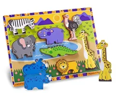 Melissa & Doug Trepuslespill 8 Brikker - Safari