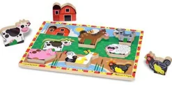 Melissa & Doug Trepuslespill 8 Brikker - Bondegård