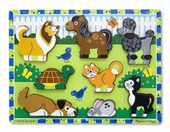 Melissa & Doug Trepuslespill 8 Brikker - Kjæledyr