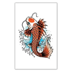 Midlertidig Tatovering - Koi