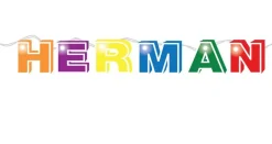 Name In Lights Batteridrevet Lyslenke 50cm - Herman