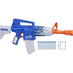 Nerf Fortnite Blaster m/ 10 skumpiler - Blue Shock
