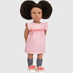Our Generation Dukke 46 cm - Rochelle m/ rosa kjole
