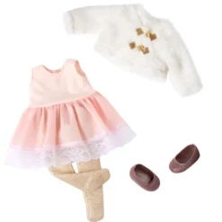 Our Generation Motedukke m/ rosa kjole 46cm - Halia