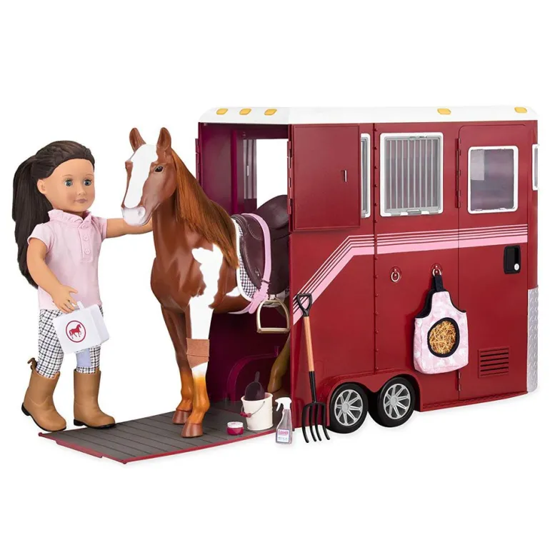 Our Generation Tilbehør - Fullt utstyrt hestehenger