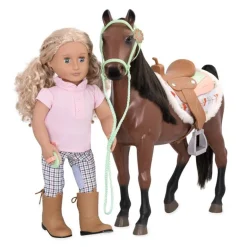 Our Generation Tilbehør - Buckskin Hest 50 cm med tilbehør