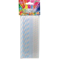 Papir Sugerør 24-pakning - Blå