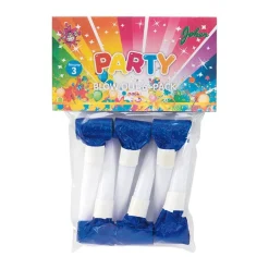 Partyfløyter 6-pakning - Blå