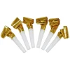 Partyfløyter 6-pakning - Gull