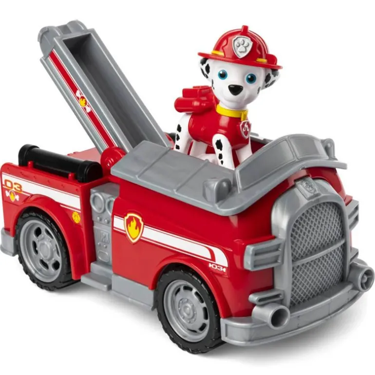 PAW Patrol Figur og Lekebil - Marshall: Fire Engine