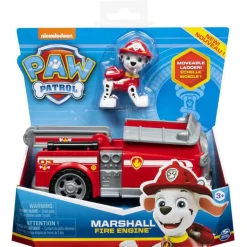 PAW Patrol Figur og Lekebil - Marshall: Fire Engine