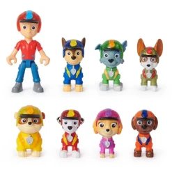 Paw Patrol Jungle Pups Figursett 8stk - Ryder og Valpene